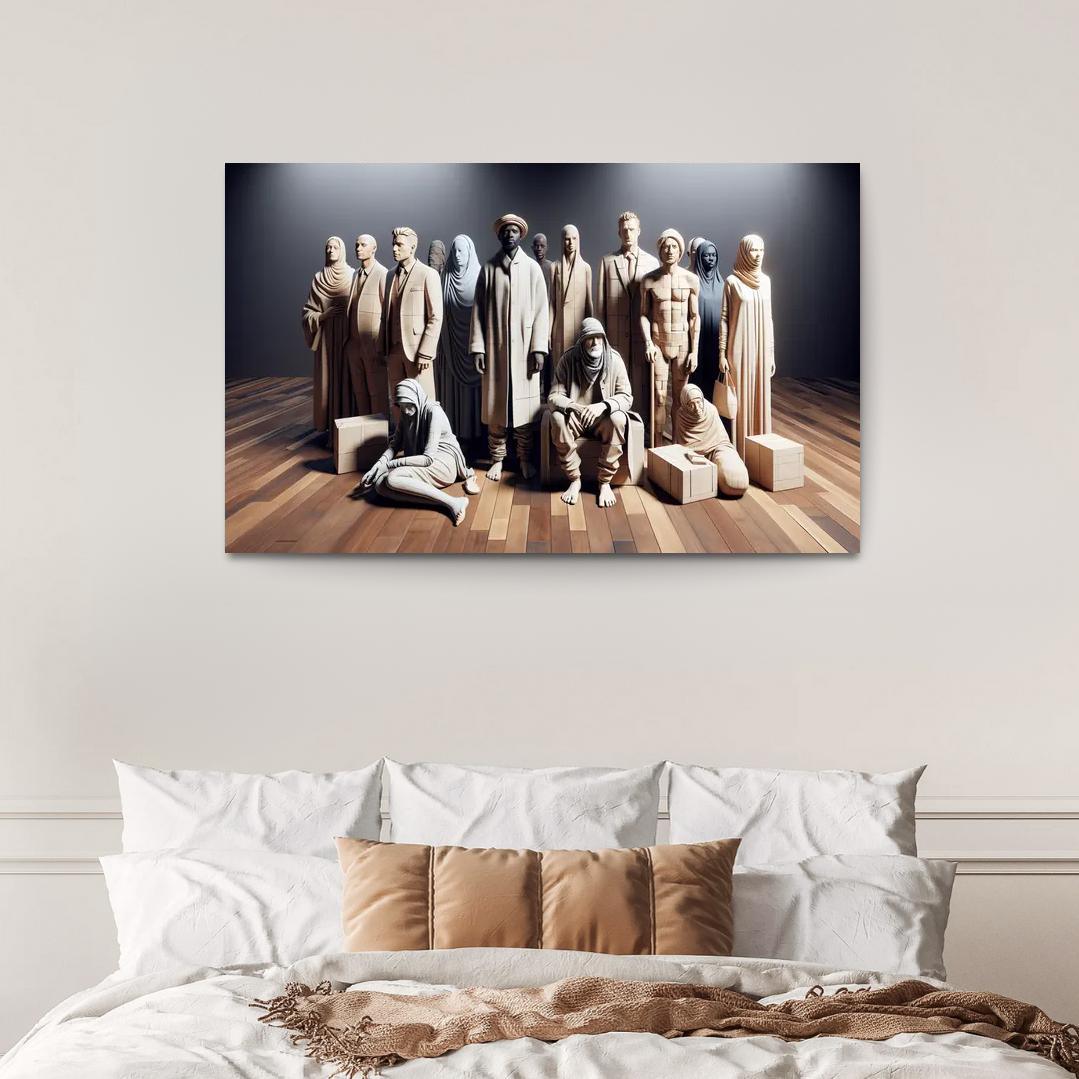 Empathy In Action Addressing Homelessness Through Art Multi-panel Paintings