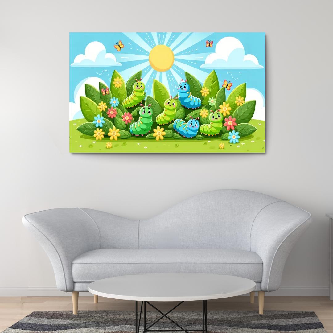 Cheery Caterpillars - Natures Wonders Framed Paintings