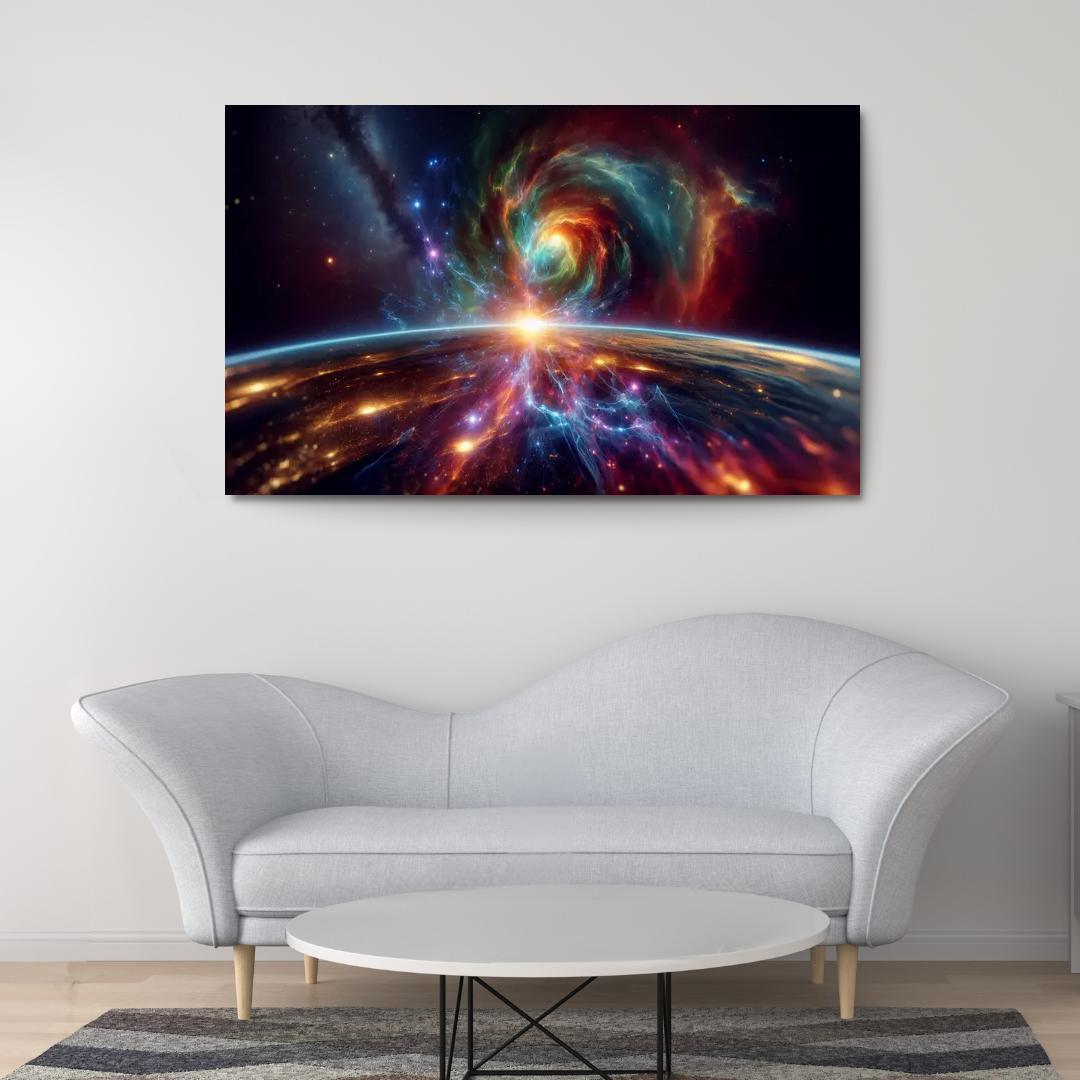 Investigating The Origins Of Cosmic Rays Abstract Paintings Frame