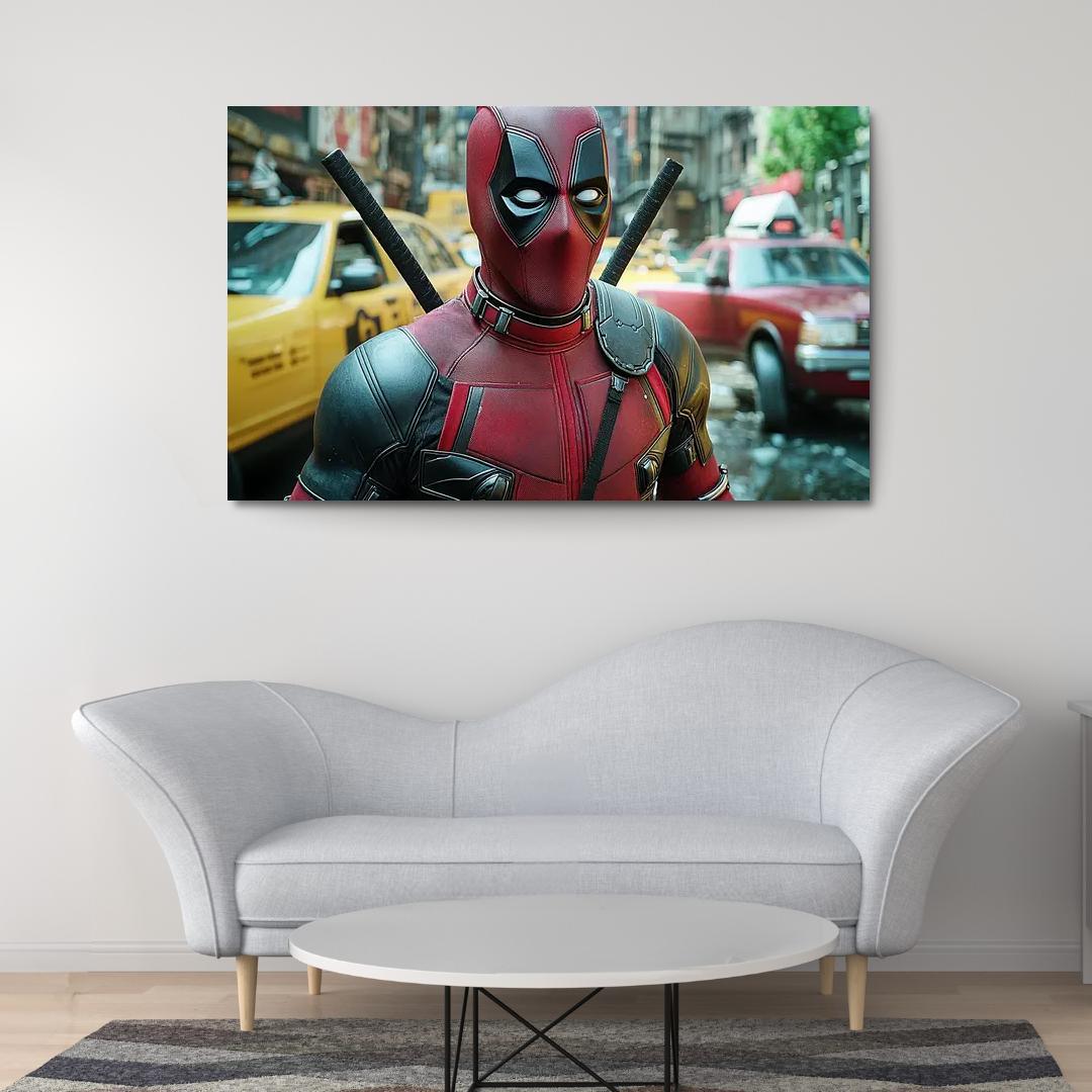 Ryan Reynolds The Merc With A Heart Of Gold Framed Paintings