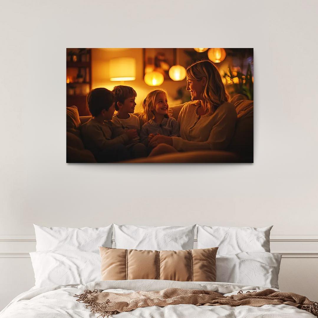 A Mothers Heart The Foundation Of Family Canvas Paintings Frame