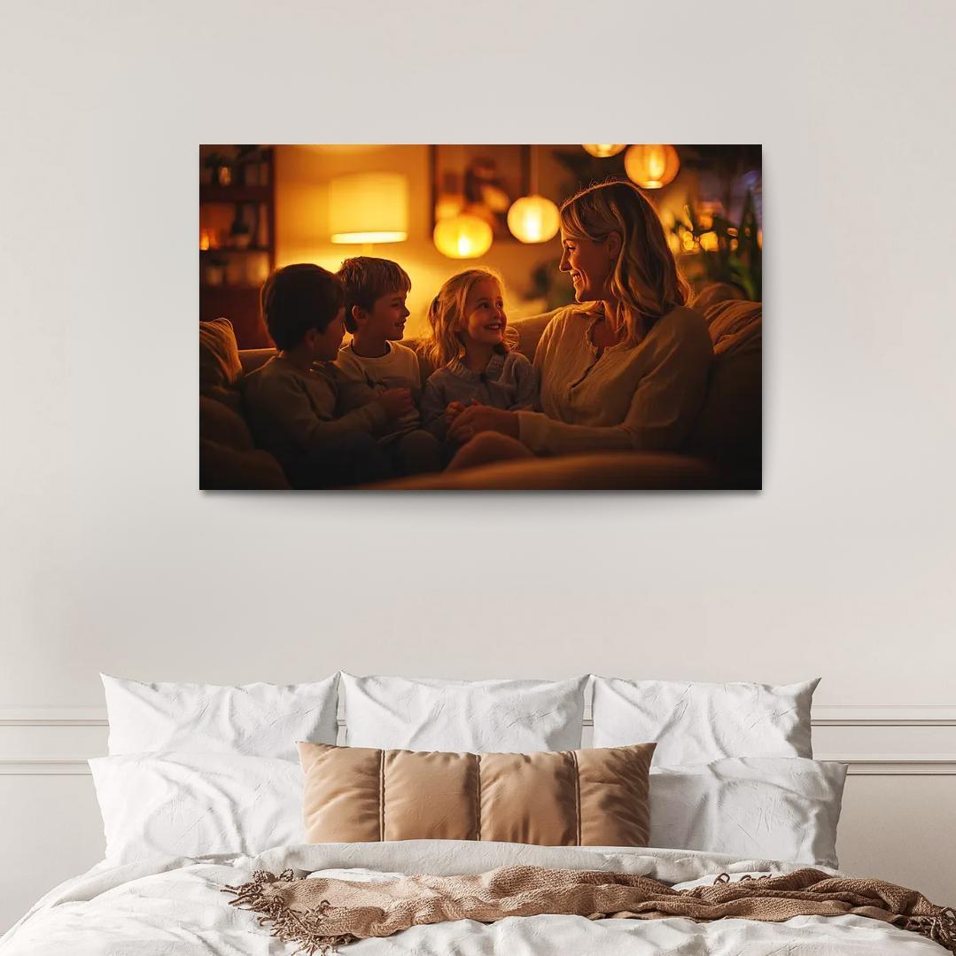 A Mothers Heart The Foundation Of Family Canvas Paintings Frame