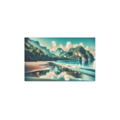 Tranquil Waters Beach Premium Artwork Frames