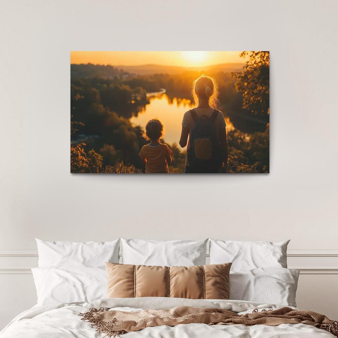 Her Unwavering Spirit A Mothers Strength Canvas Paintings Frame