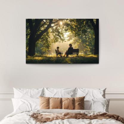 Reflections Of Love A Mother's Heartfelt Advice Canvas Paintings Frame