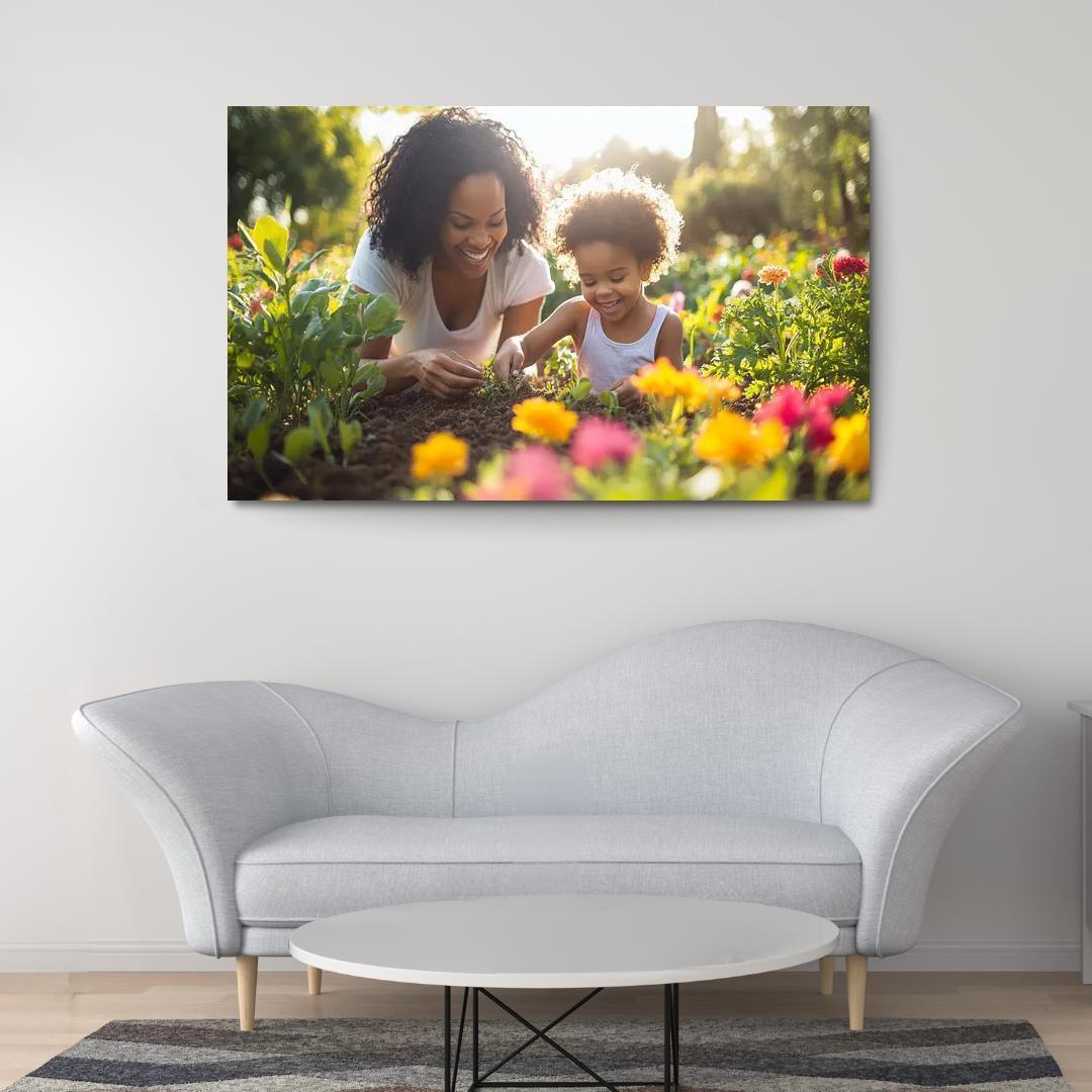 Seeds Of Tomorrow A Mothers Vision Canvas Paintings Frame