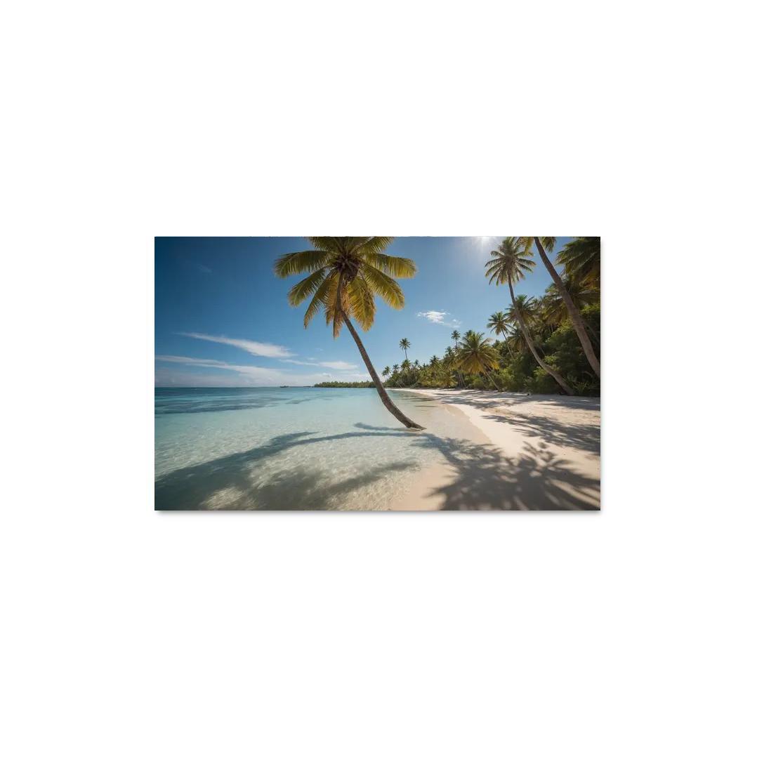 The Crystal Clear Shores Of Tropical Paradise Oil Paintings Frame