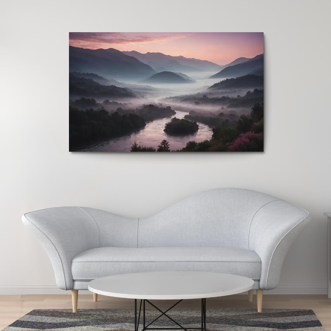 Whispers Of The Dusk Over Misty Valleys Art Trends