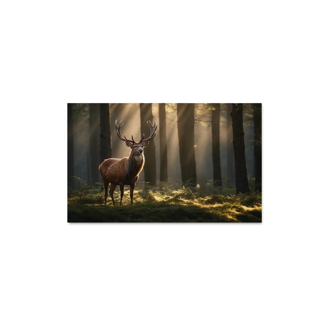 The Noble Red Deer Majestic Creature Of The Forest Oil Paintings Frame