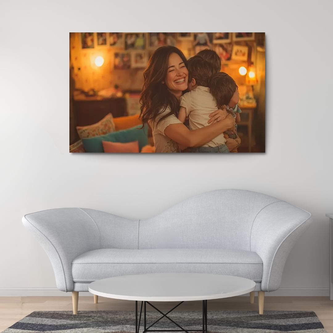 The Heart Of Family A Mothers Embrace Modern Paintings Frame