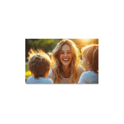 Radiant Smiles The Joy Of Motherhood Custom Paintings Frame