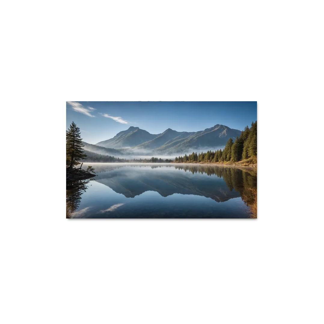 The Celestial Splendor Of Mountain Reflections Oil Paintings Frame