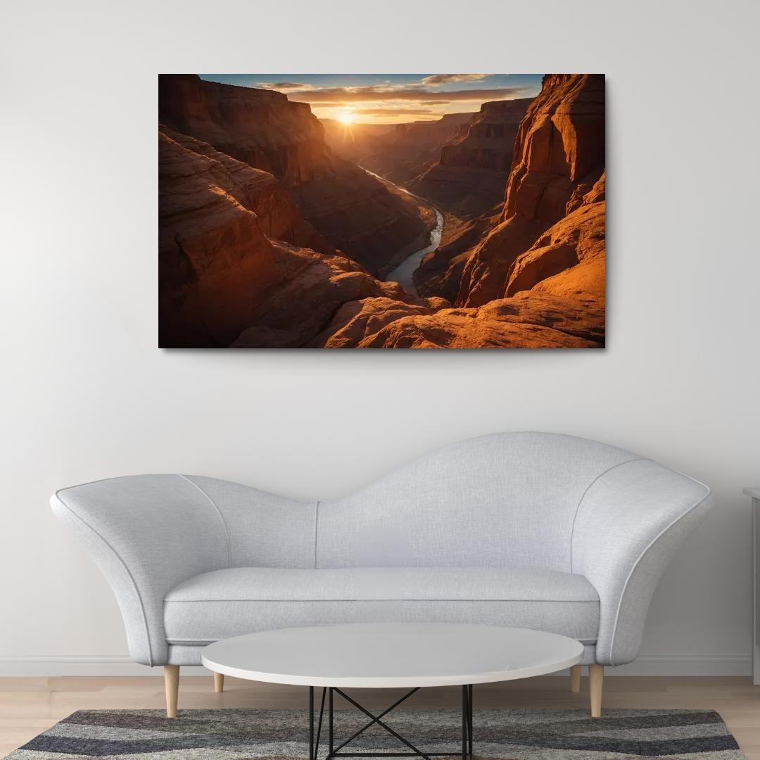 The Enigmatic Canyons Of Sunset Shadows Art Trends