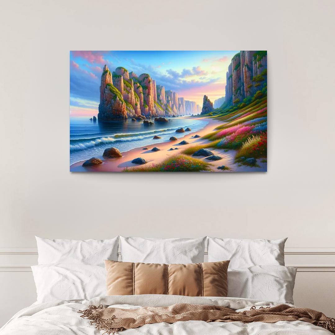 Ocean Whisper Sound Therapy Beach Premium Artwork Frames
