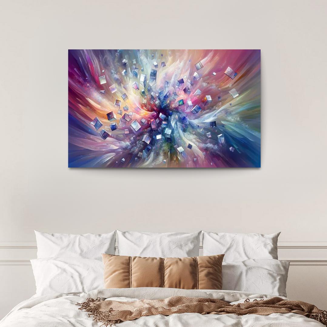 Fragments of Infinity 1 Piece HD Canvas Wall Art-Original Frame