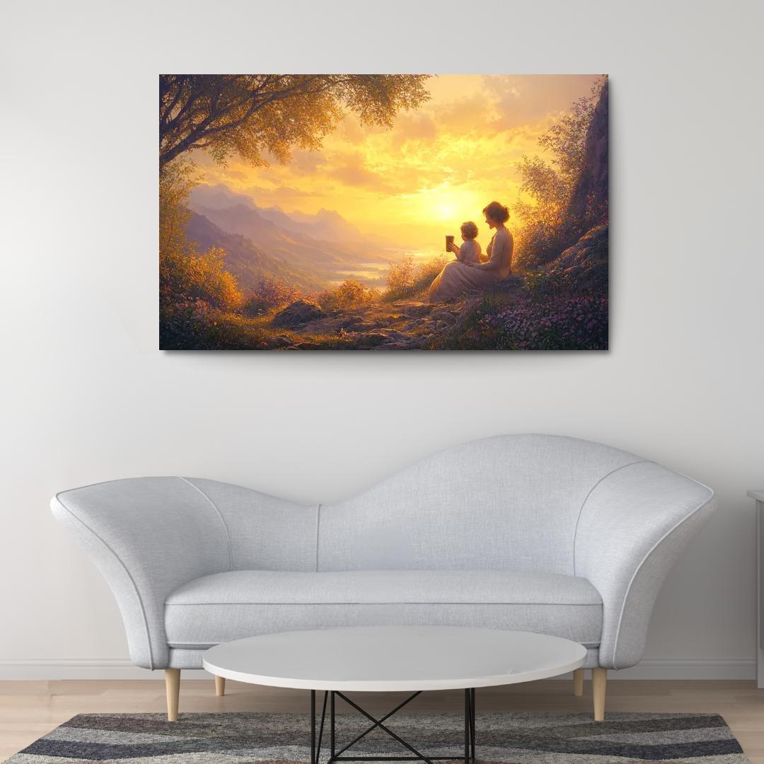 Sunrise Moments The Dawn Of Love Custom Paintings Frame