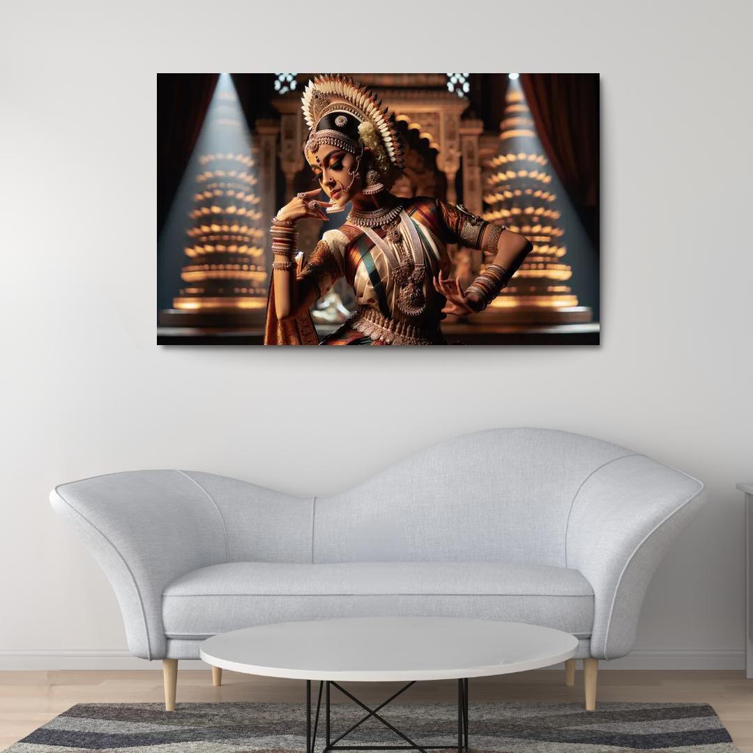 Bharatanatyam The Dance Of The Divine Modern Paintings Frame
