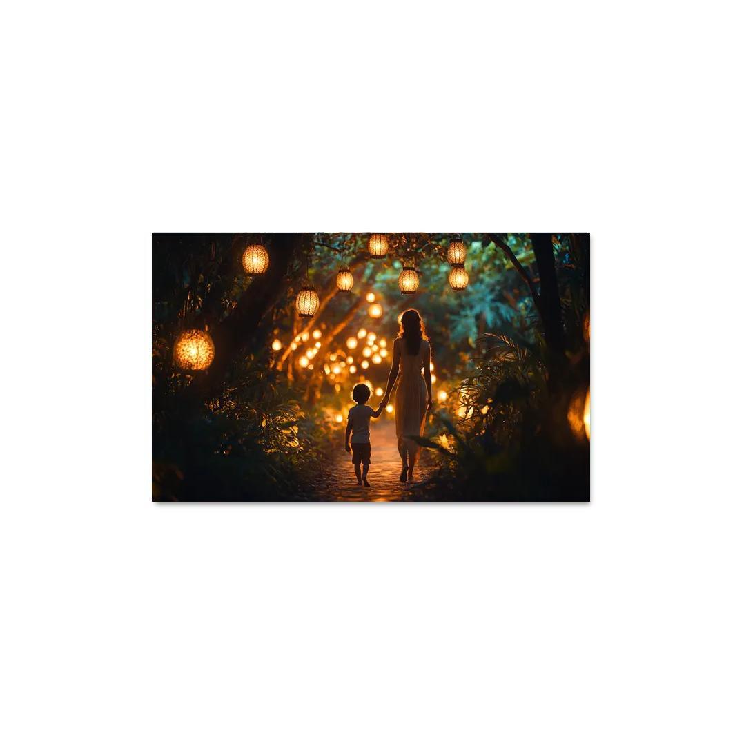 The Lantern Of Love A Mothers Light Custom Paintings Frame