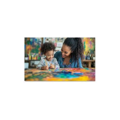 A Canvas Of Love A Mothers Artistic Spirit Canvas Paintings Frame