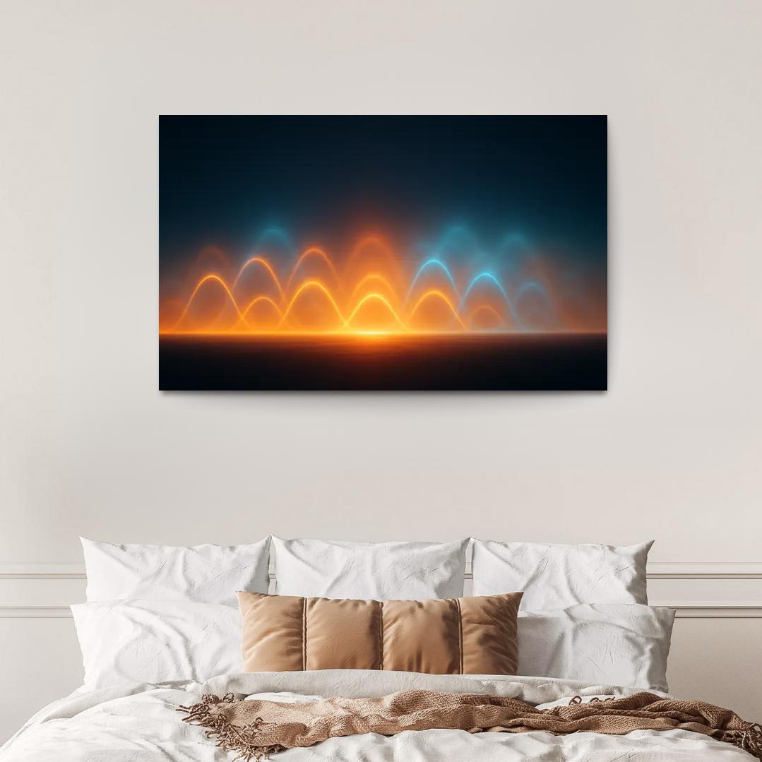 Pulse Of Transient Horizons Oil Paintings Frame