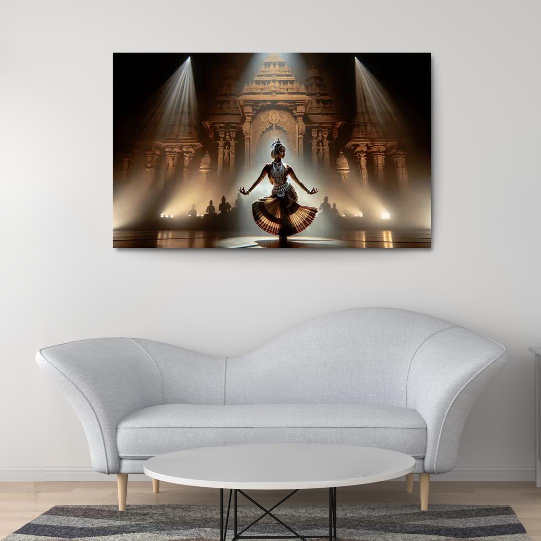 Odissi The Sacred Dance Of Odisha Modern Paintings Frame