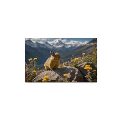 The Elusive Pika Mountain Sentinel Canvas Paintings Frame