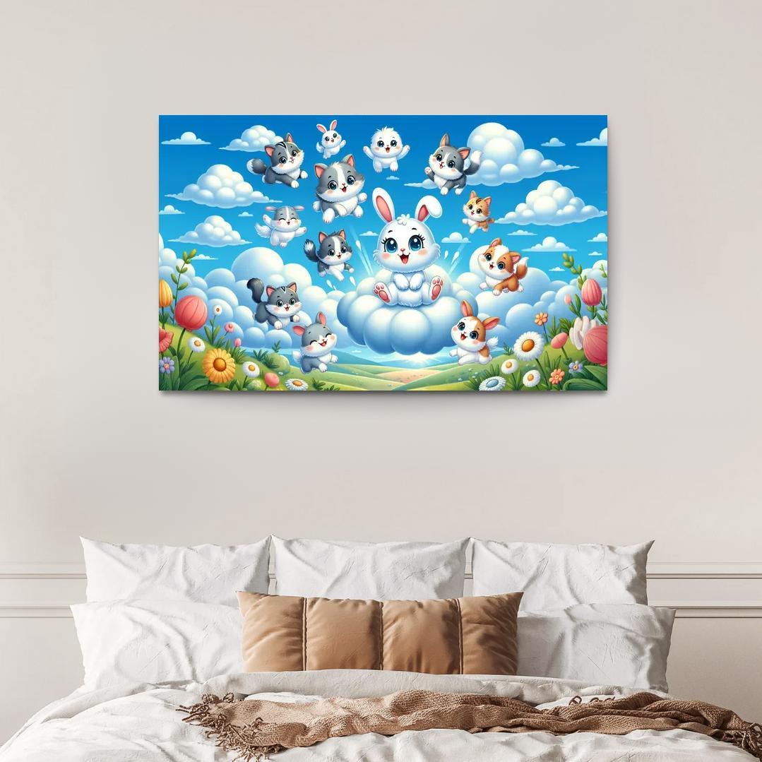 Curious Cloud Critters Premium Artwork Frames