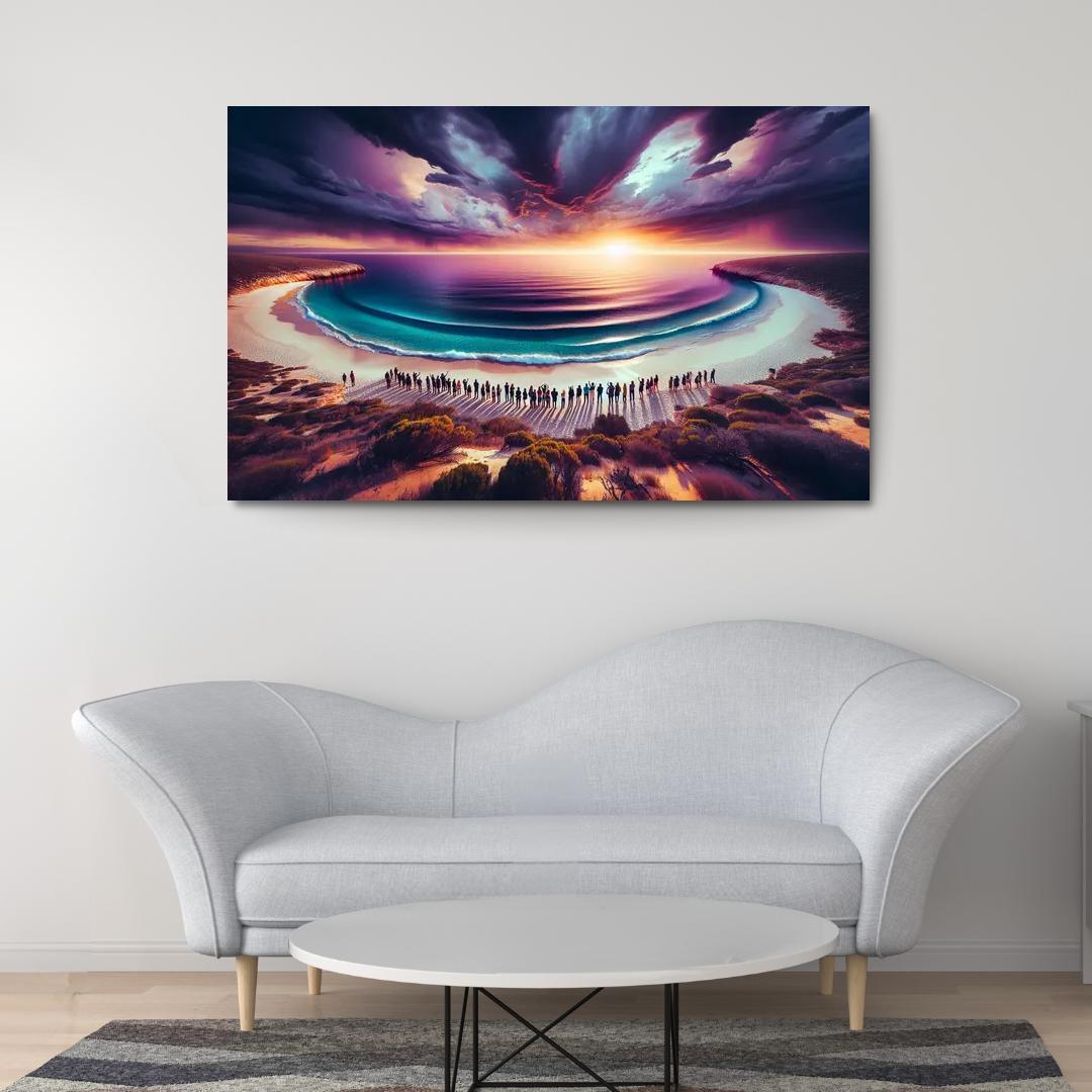 Whale Watch Vista Modern Paintings Frame