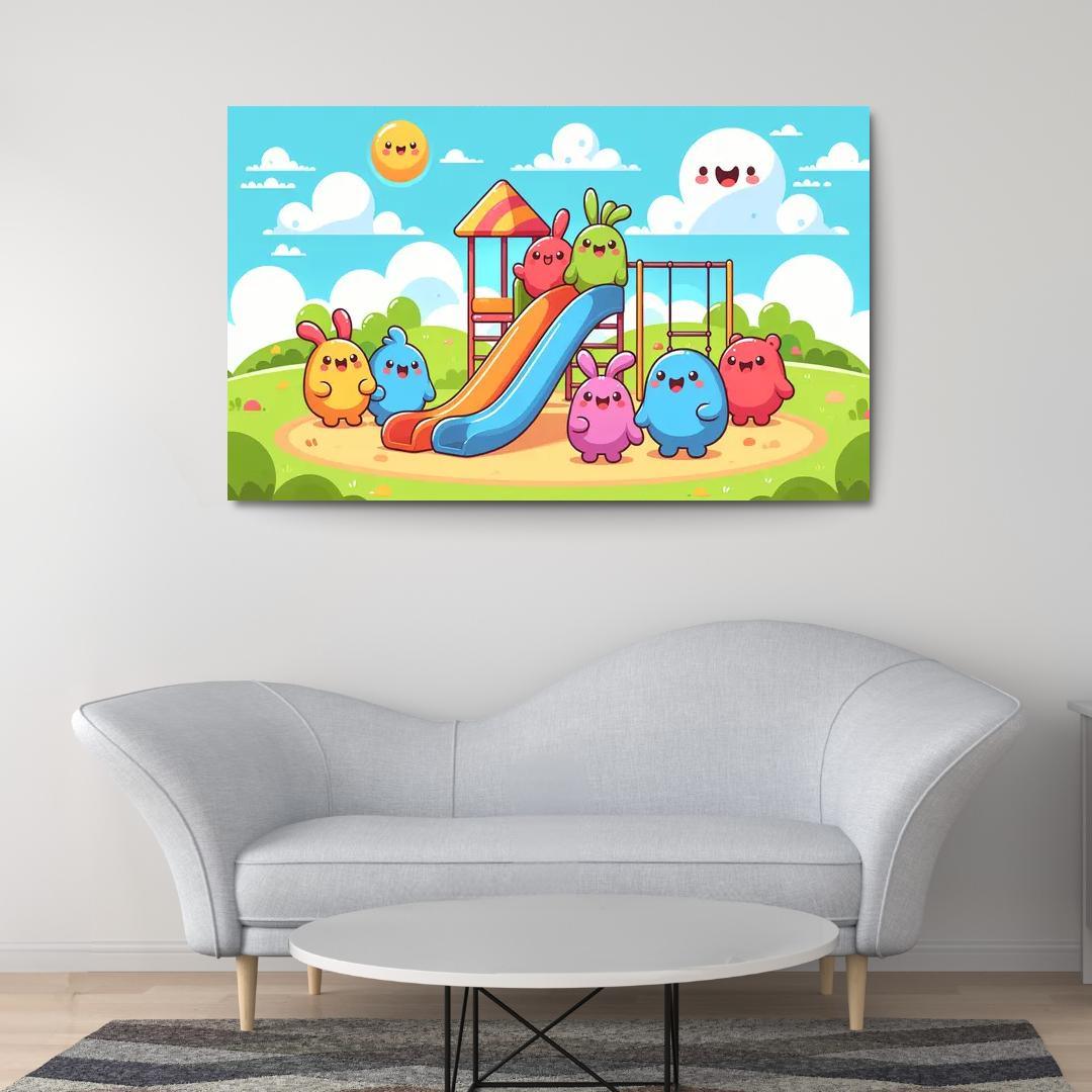 Giggle Monsters Playground Premium Artwork Frames