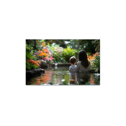 Reflections Of Love The Mirror Of Motherhood Custom Paintings Frame