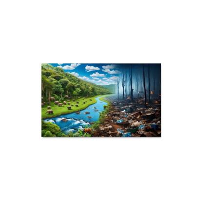 Nature's Cry Environmental Sustainability And Action Multi-panel Paintings