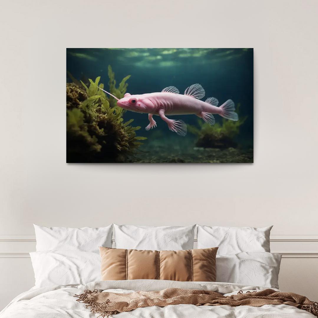 The Mysterious Axolotl A Wonder Of Regeneration Custom Paintings Frame