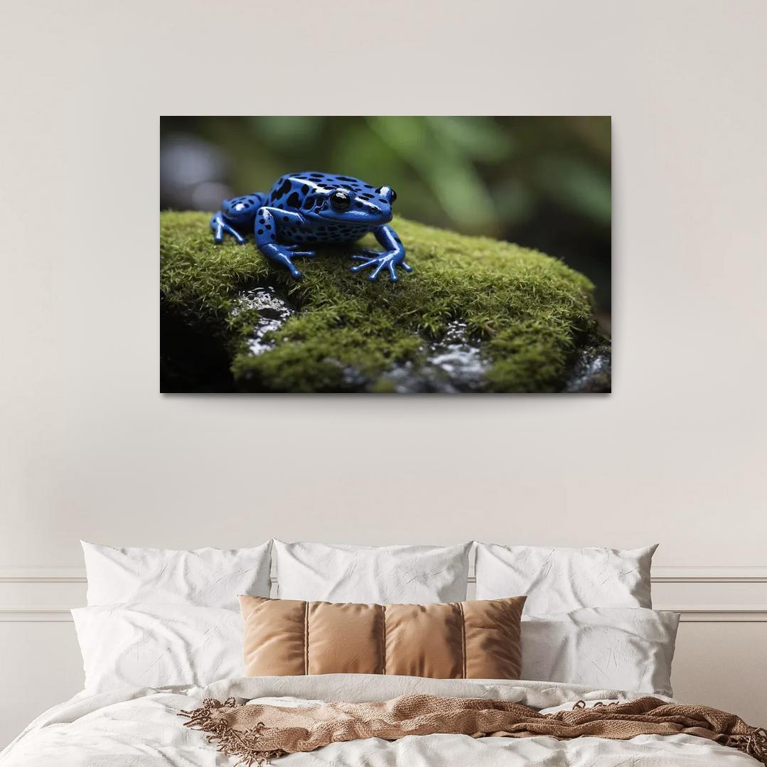 The Striking Blue Poison Dart Frog A Gem Of The Rainforest Framed Paintings