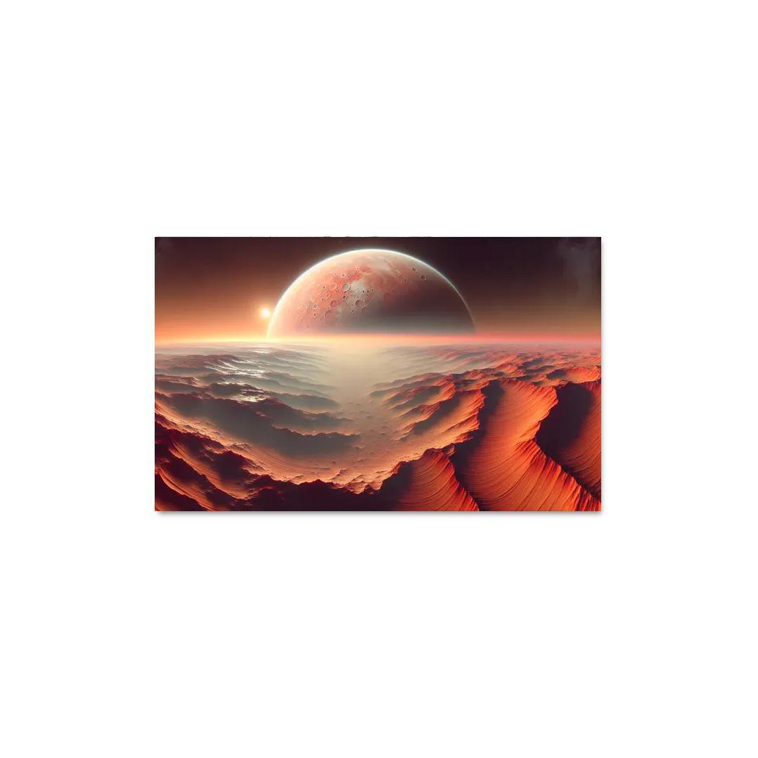 The Evolving Landscape Of Mars Abstract Paintings Frame