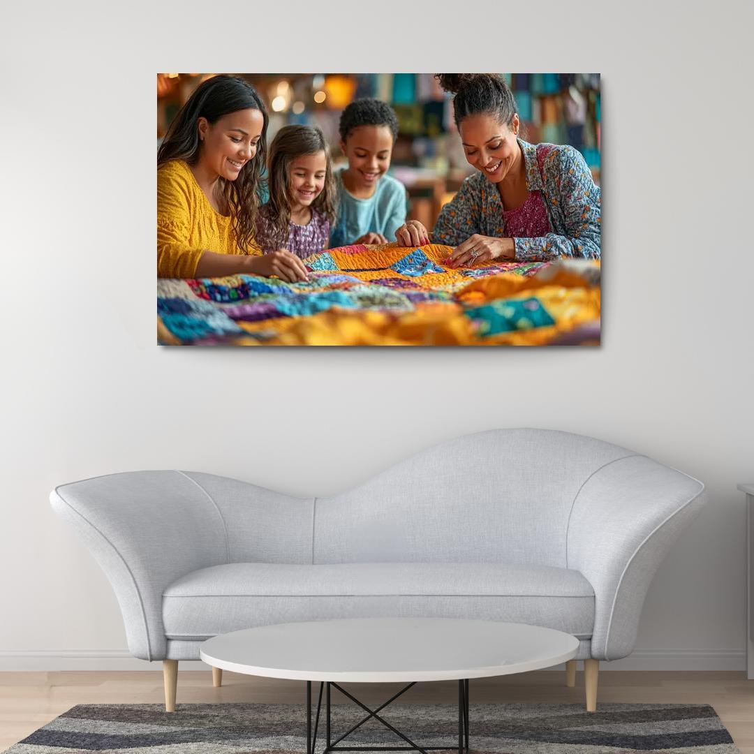 The Quilt Of Memories A Mothers Fabric One-piece Frames