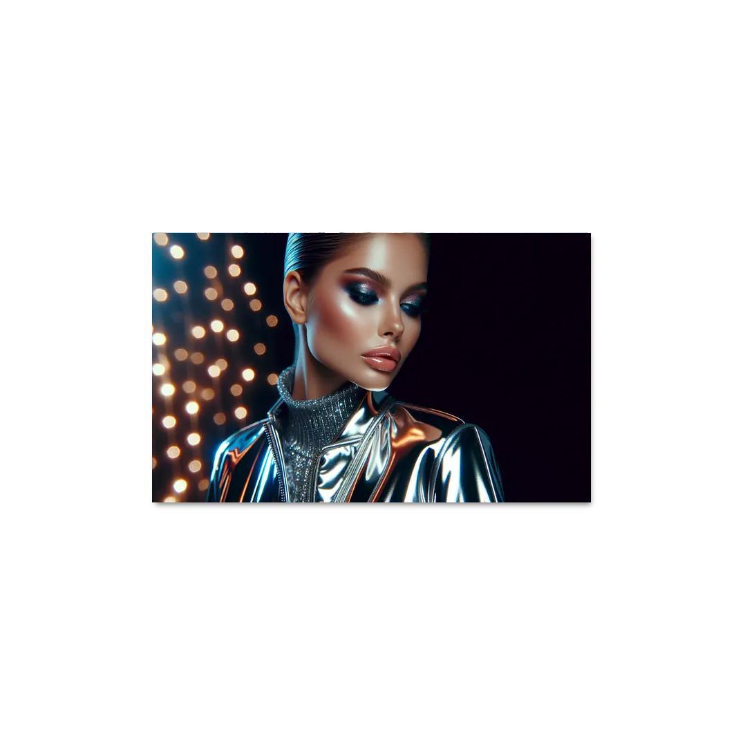 Reflective Surfaces Metallic And Glossy Textures Multi-panel Paintings