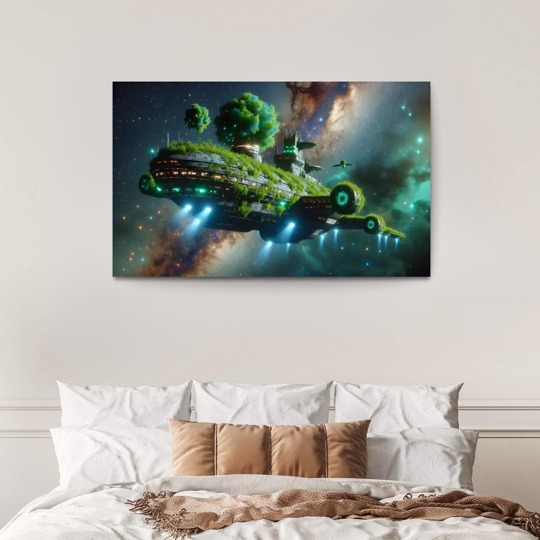 The Celestial Ark 1 Piece HD Canvas Wall Art-Original Frame