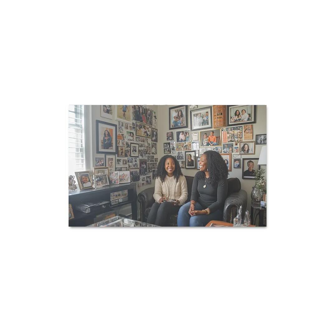 A Journey Through Time Memories Shared Custom Paintings Frame