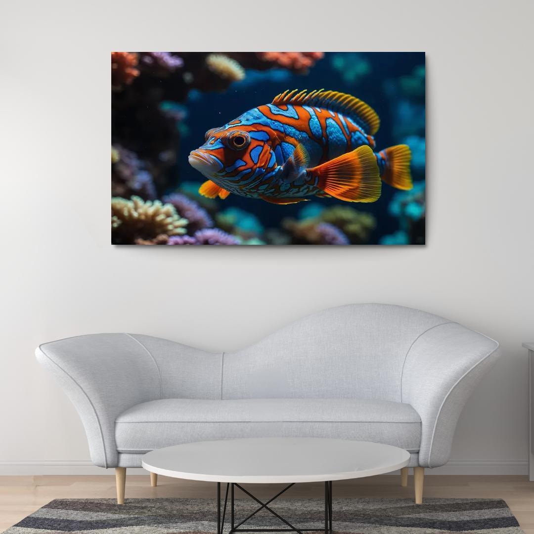 The Colorful Mandarinfish Multi-panel Paintings