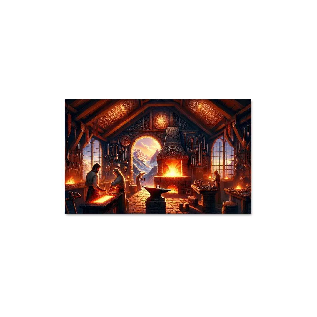 The Arcane Forge 1 Piece HD Canvas Wall Art-Original Frame