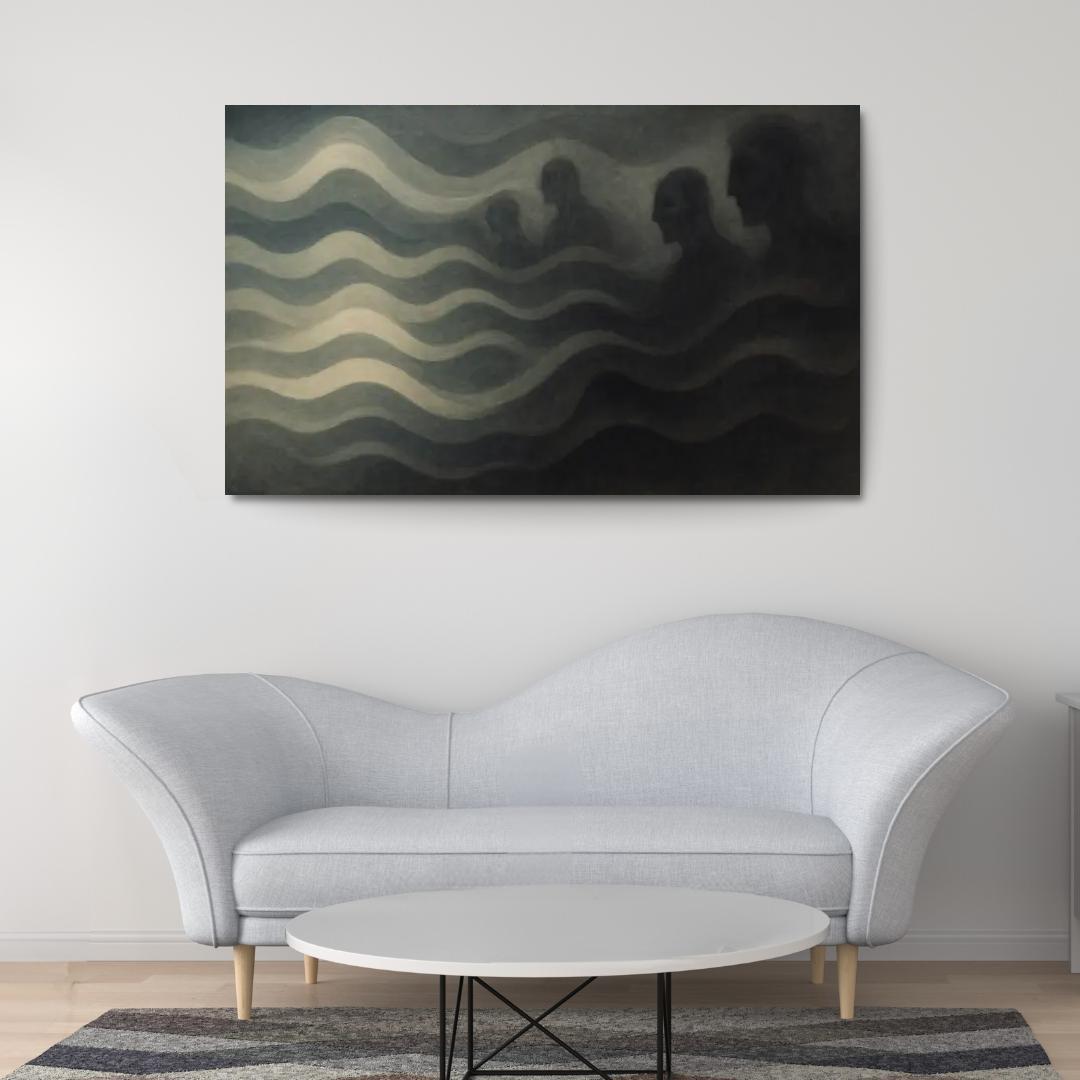 Symphony Of Forgotten Echoes Oil Paintings Frame