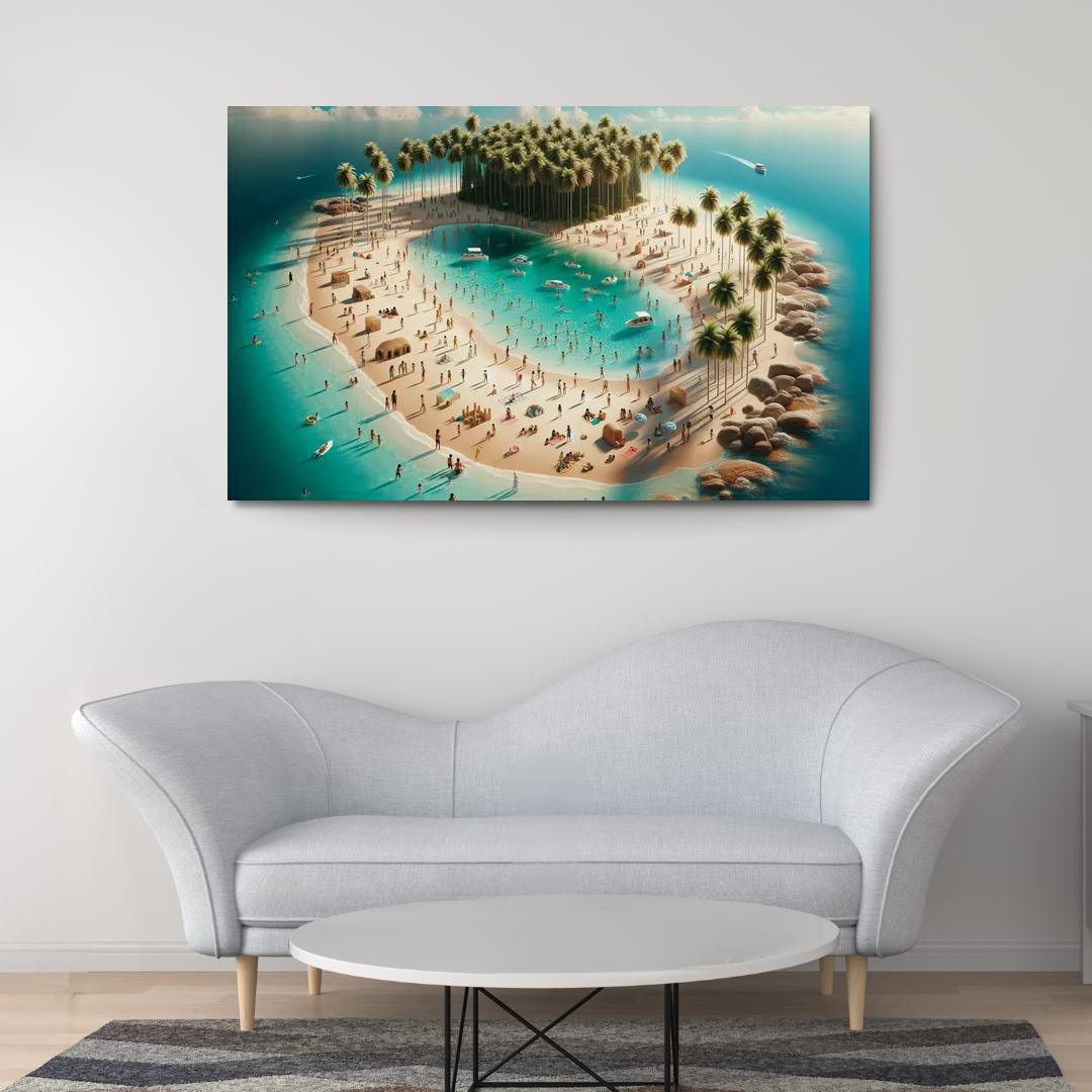 Crystal Waters Oasis Modern Paintings Frame
