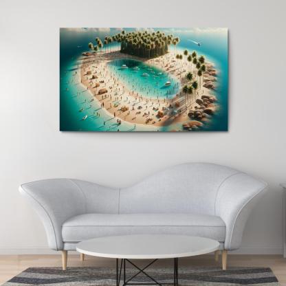 Crystal Waters Oasis Modern Paintings Frame