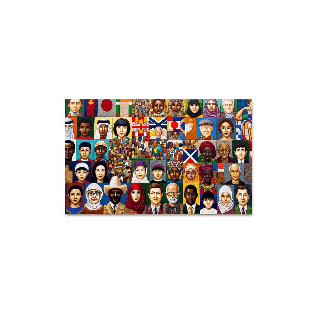 The Colors Of Diversity Celebrating Multiculturalism Custom Paintings Frame