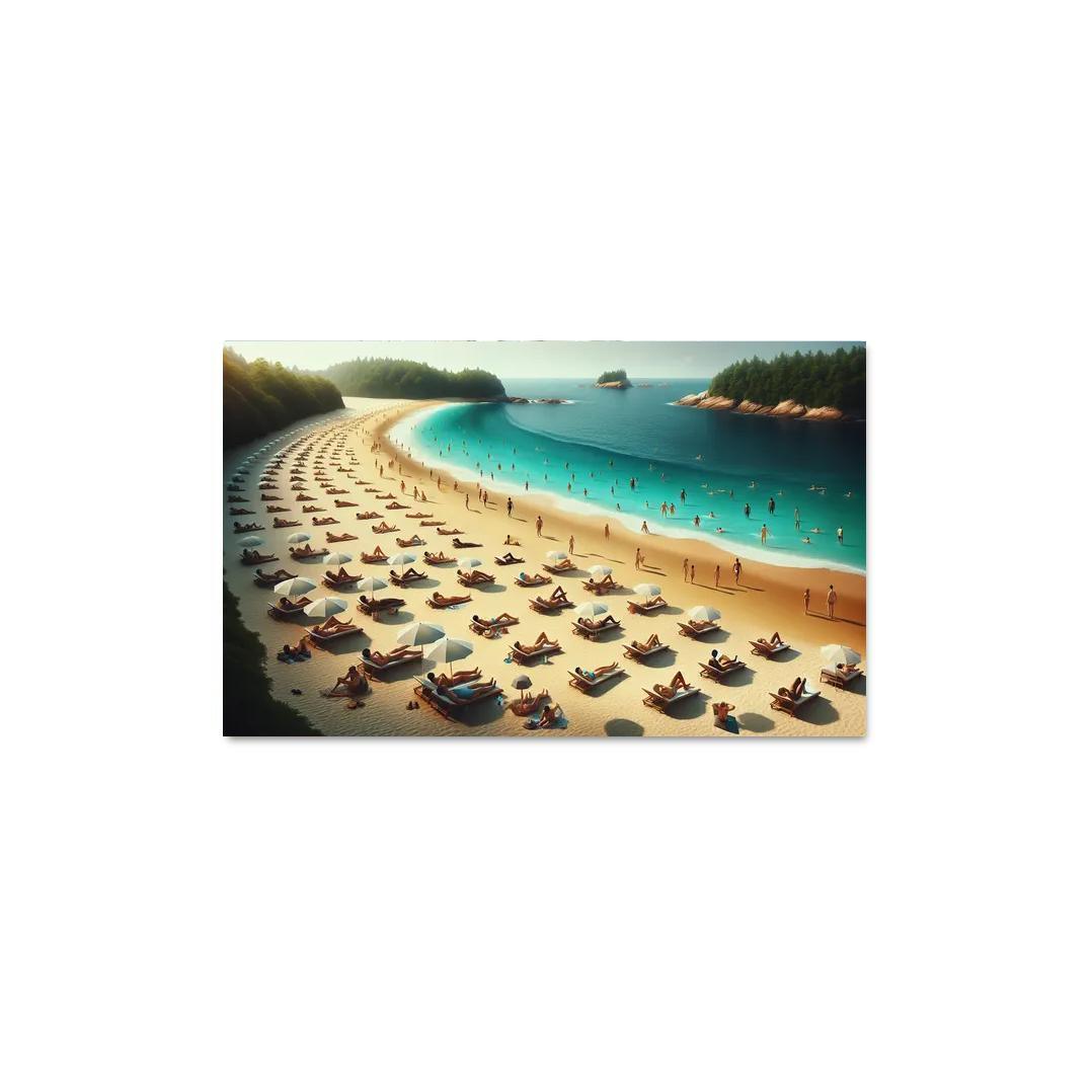 Oasis Beach Peaceful Sunbathing Retreat Art Trends