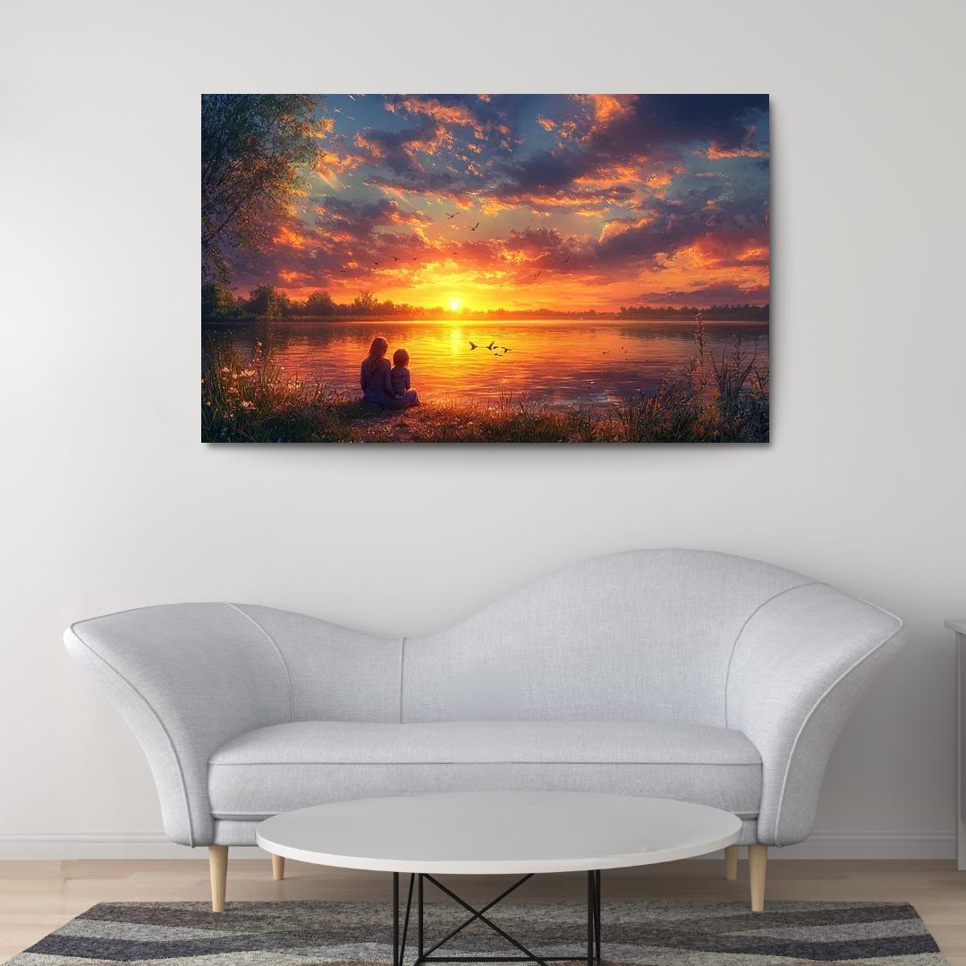 Sunsets And Sunrises Cycles Of Love Custom Paintings Frame