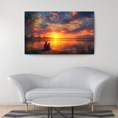 Sunsets And Sunrises Cycles Of Love Custom Paintings Frame