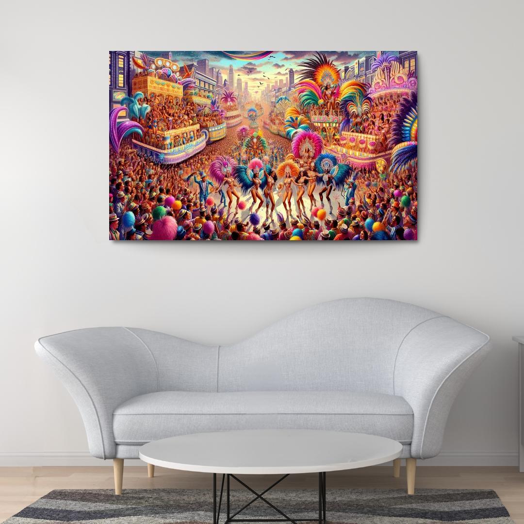 Rio Carnival - Brazil Modern Paintings Frame