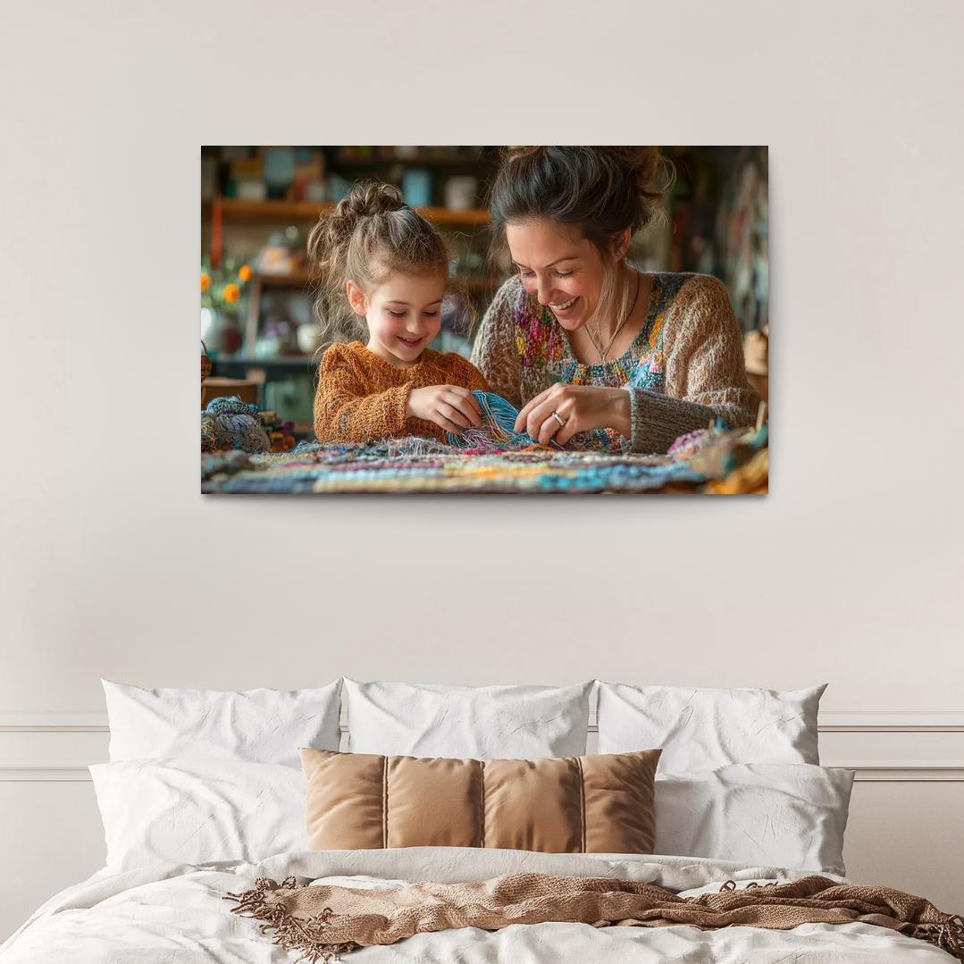 Threads Of Time A Mothers Lifelong Journey Canvas Paintings Frame