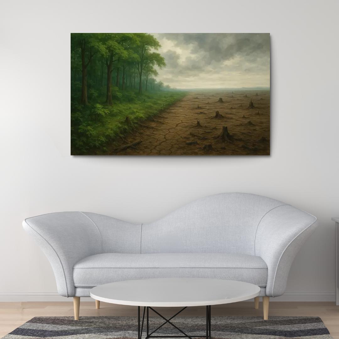 Silent Forests Visualizing The Crisis Of Deforestation Premium Artwork Frames